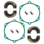 Set of 4 Brake Shoes with Springs Gaskets for John Deere 650 670