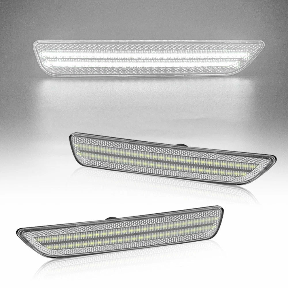2X LED Front Marker Side Light Bumper Reflector Lamp for Ford Mustang (2010–2014)