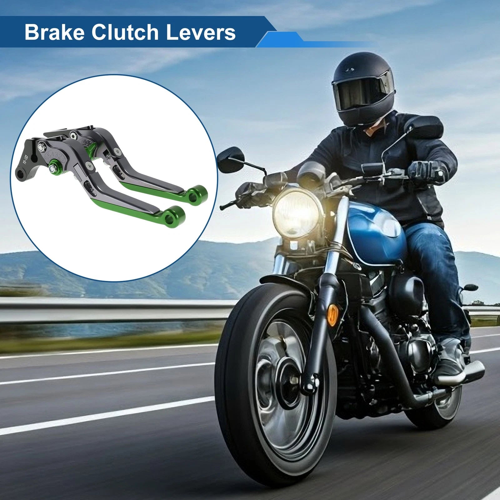 Adjustable Short Brake Clutch Levers for Suzuki GSXR150 (2017–2020) Titanium Tone