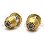 2X CNC Swingarm Spools Sliders for Universal Motorcycle 6MM Gold