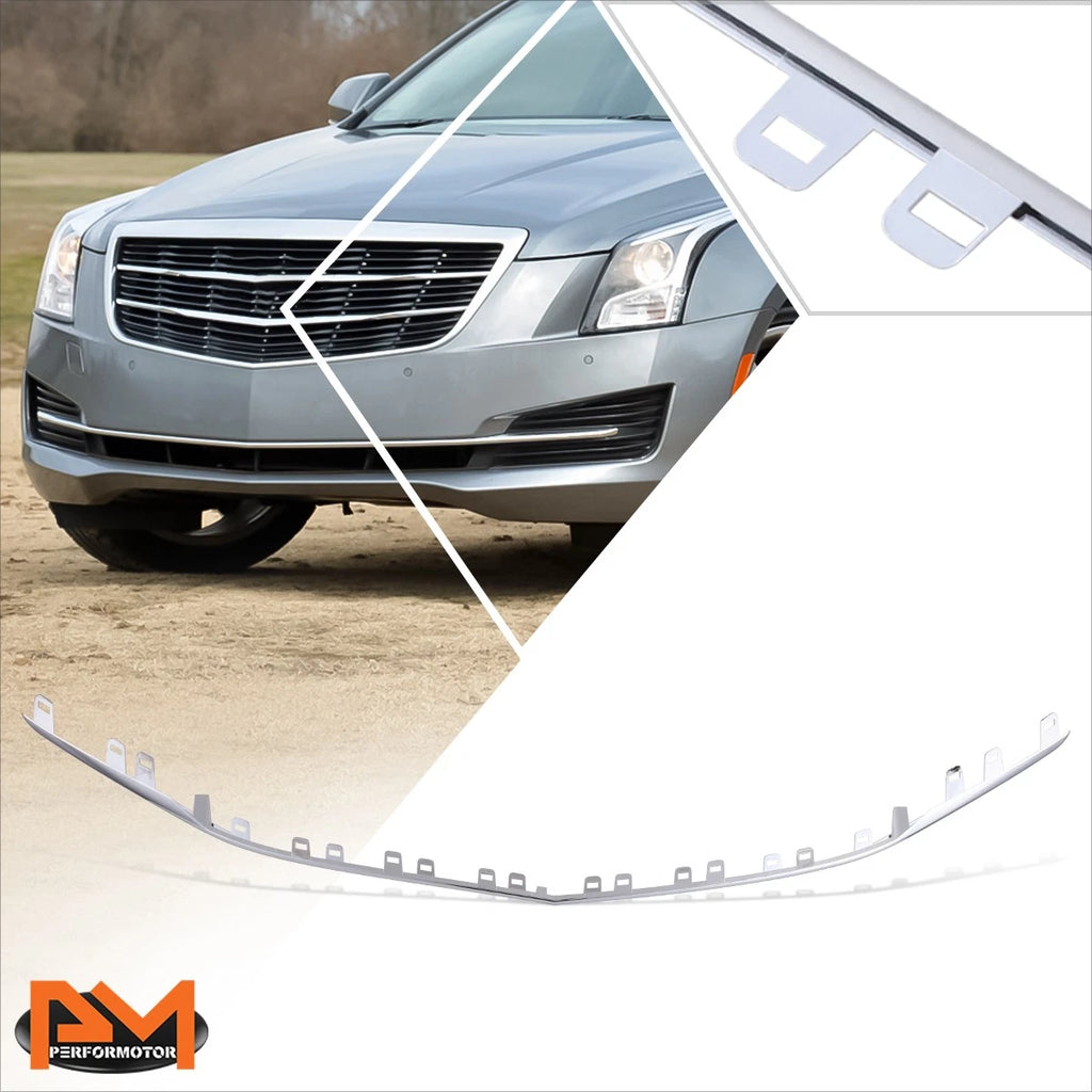 Front Bumper Grille Trim for Cadillac ATS (2015–2019) - Polished Chrome
