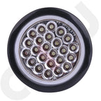 Set of 2 4'' Round White LED Reverse Lights for Truck Trailer (24V)