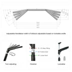 Adjustable Handlebar 8/10/12/14/16/18'' for Harley Dyna Sportster FLST
