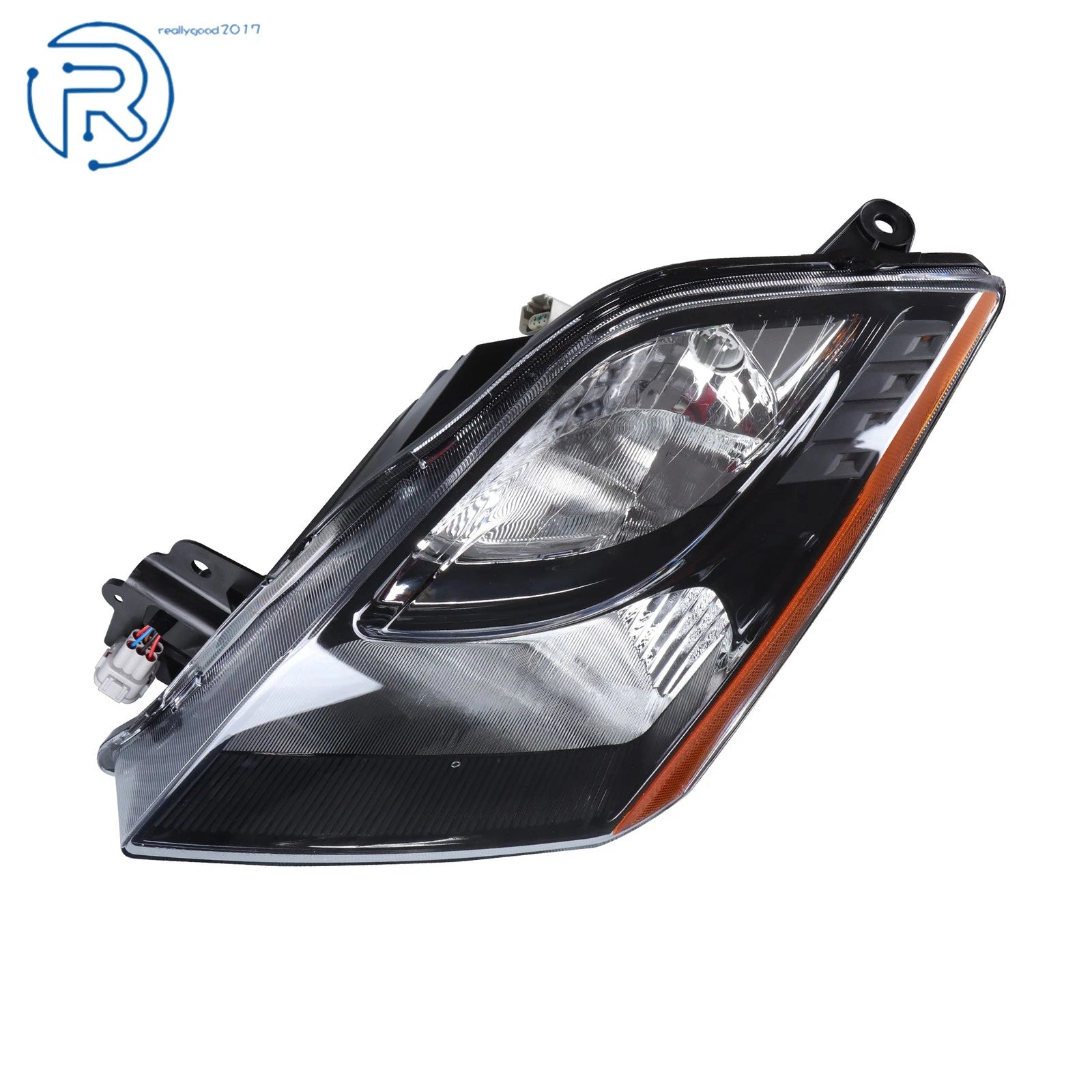 Left Side Headlight for Nissan Sentra (2010-2012) Black Housing Halogen