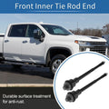 2 x Front Inner Tie Rod End Links for Chevrolet Silverado 2500 HD (2011-2019)