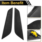 Set of 2 Air Flow Fender Vent Cover Trim for BMW 530e Sedan (G30) Carbon Fiber Black