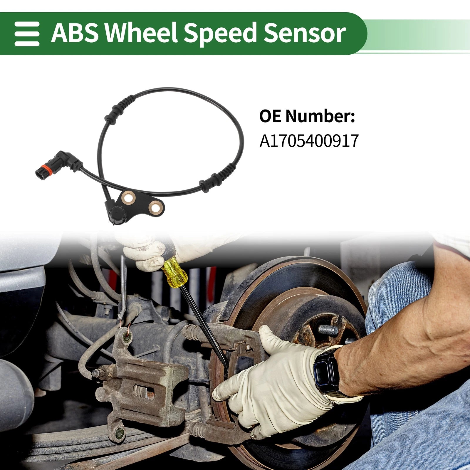 ABS Wheel Speed Sensor No.A1705400917 for Mercedes-Benz SLK200 (2003–2004)