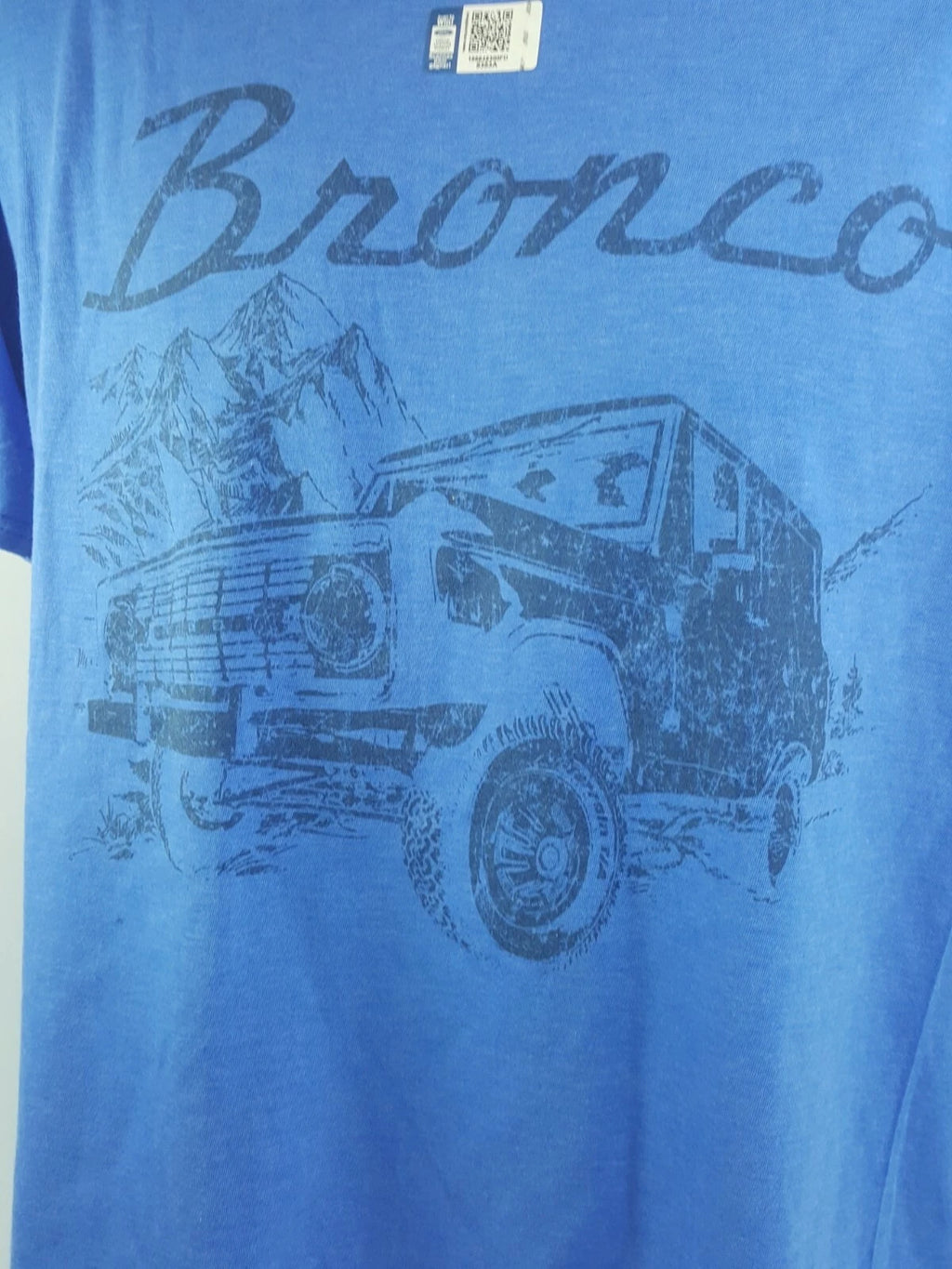 Ford Bronco T-Shirt Front Graphic Heather Blue for Ford Bronco (1966–1977)