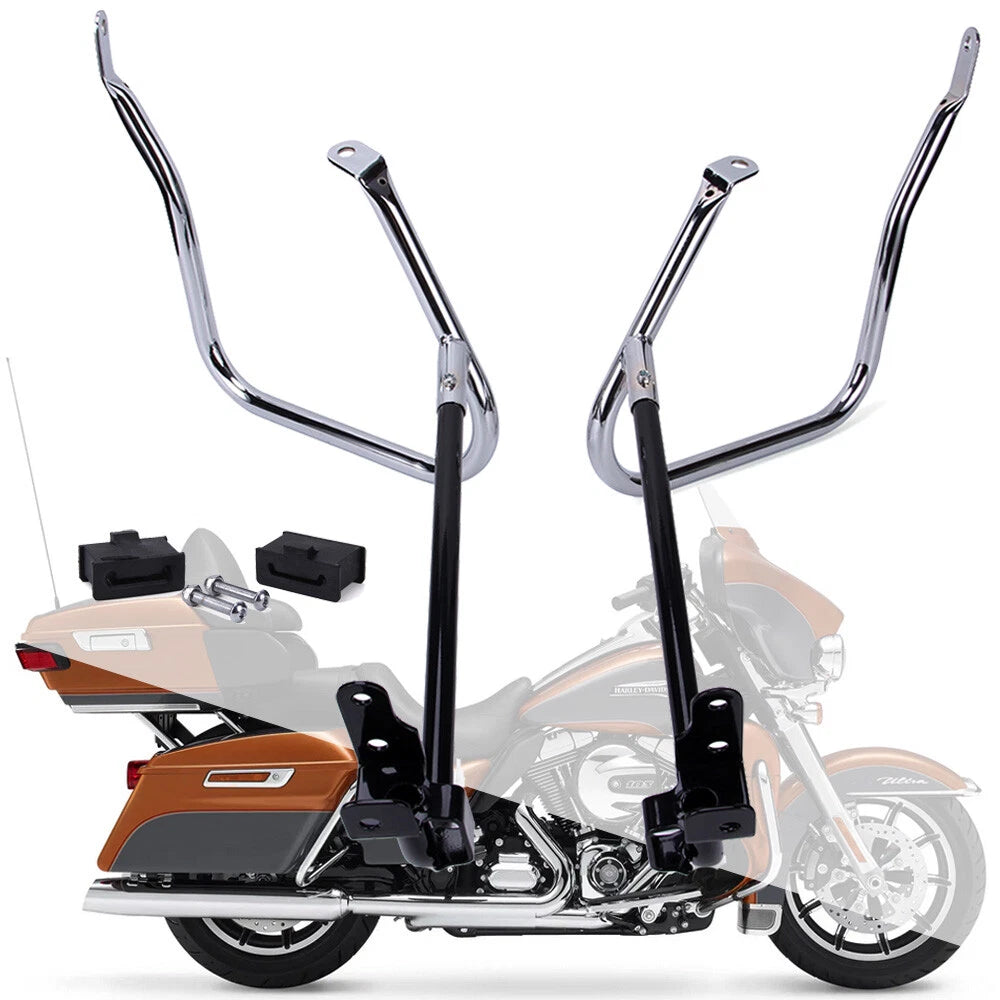 Saddlebag Bracket Guards Support Bar for Harley Touring Street Glide (2014–2024)