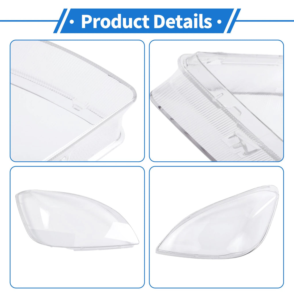 Headlight Lens Cover for Kia Rio (2005–2012) PC Clear