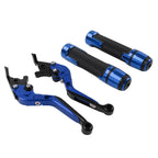 Blue Extendable Brake Clutch Lever Grip Set for Ducati Panigale (2014-2019)