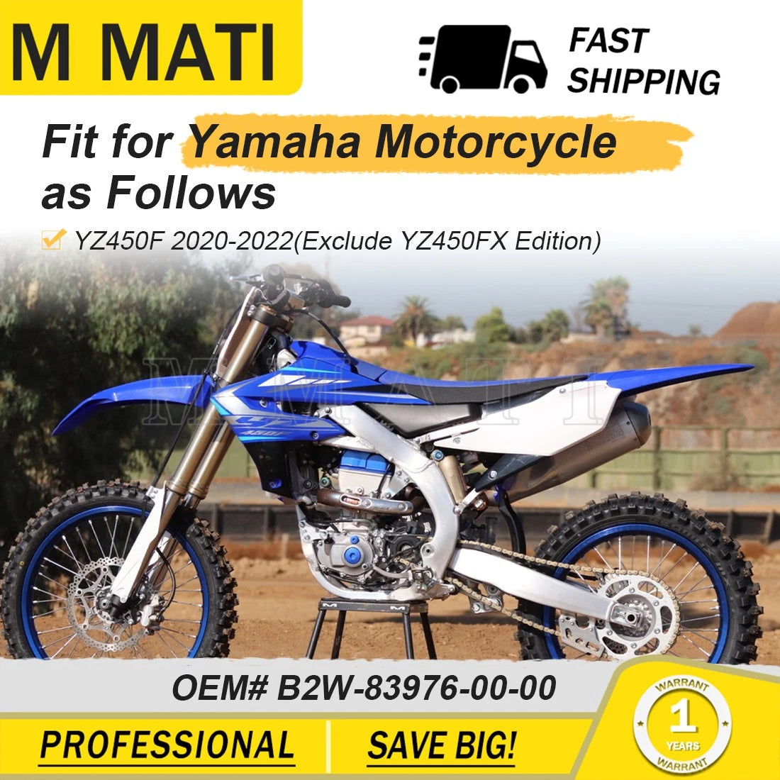 Fuel Mode Launch Select Control Switch for Yamaha YZ450F (2020–2022)