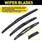 3Pcs Wiper Blades Set for Nissan Armada (2017–2022)