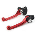 CNC Aluminum Brake Clutch Levers for Suzuki RMZ450 (2005–2022) - Red