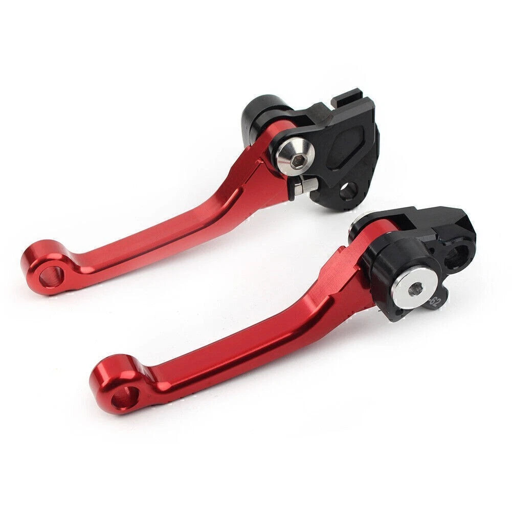 CNC Aluminum Brake Clutch Levers for Suzuki RMZ450 (2005–2022) - Red