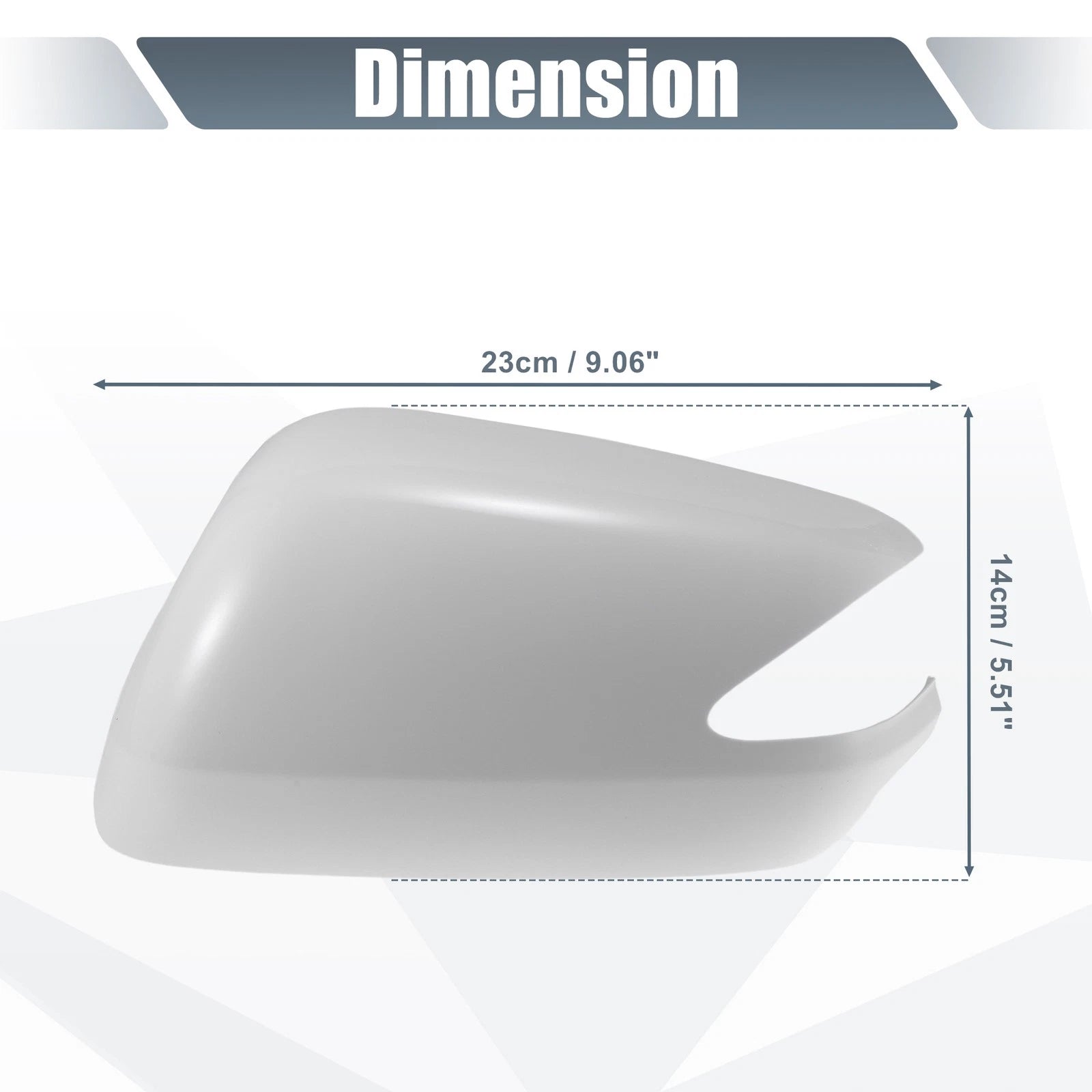 Left Side Mirror Cover Cap for Honda Fit (2009–2013) - White