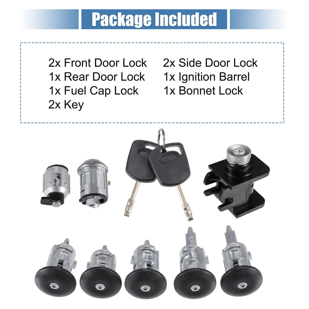 Ignition Lock Cylinder with Key Set for Ford Transit Connect (2002–2012)