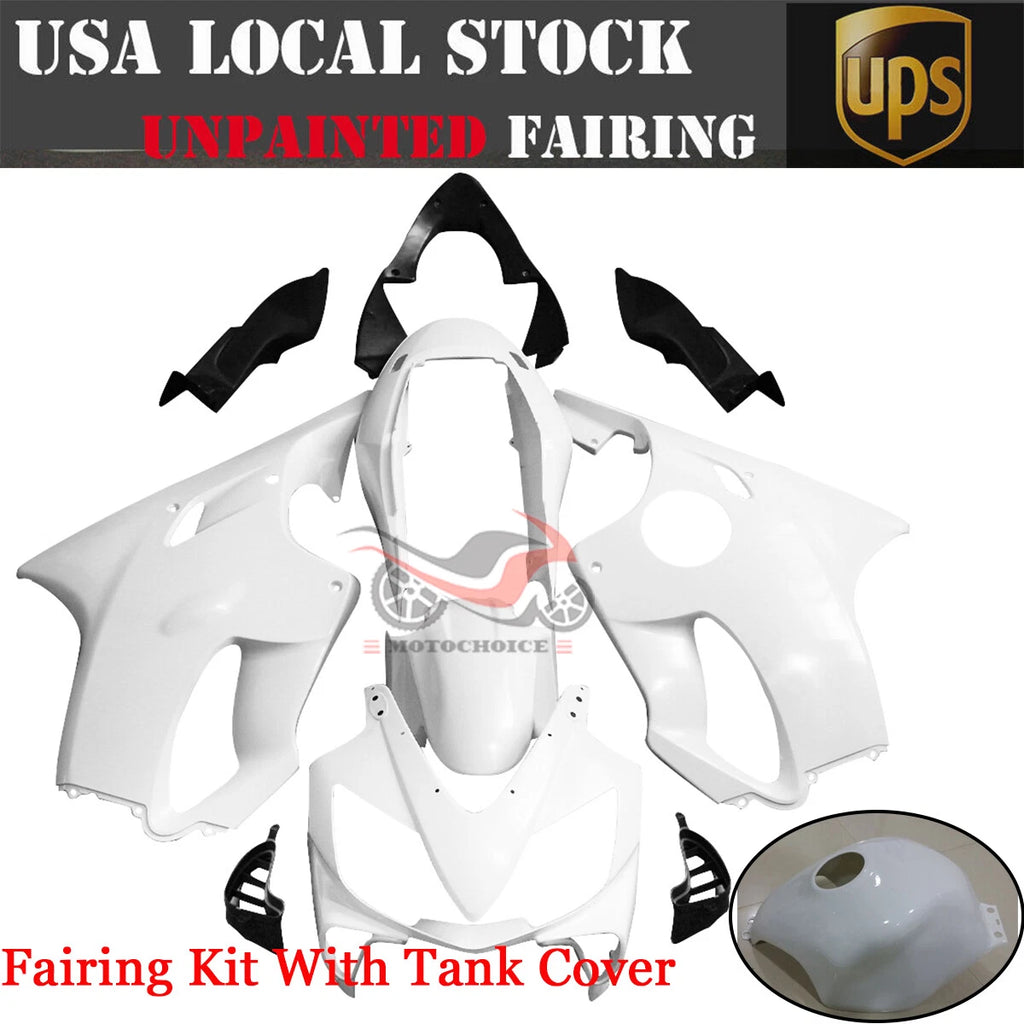 Unpainted Injection Fairing Kit + Tank Cowl for Honda CBR600 F4I (2004–2007)