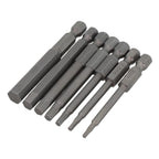 7pcs Hexagon Socket Screwdriver Bit Set for Electric Tools (65mm)