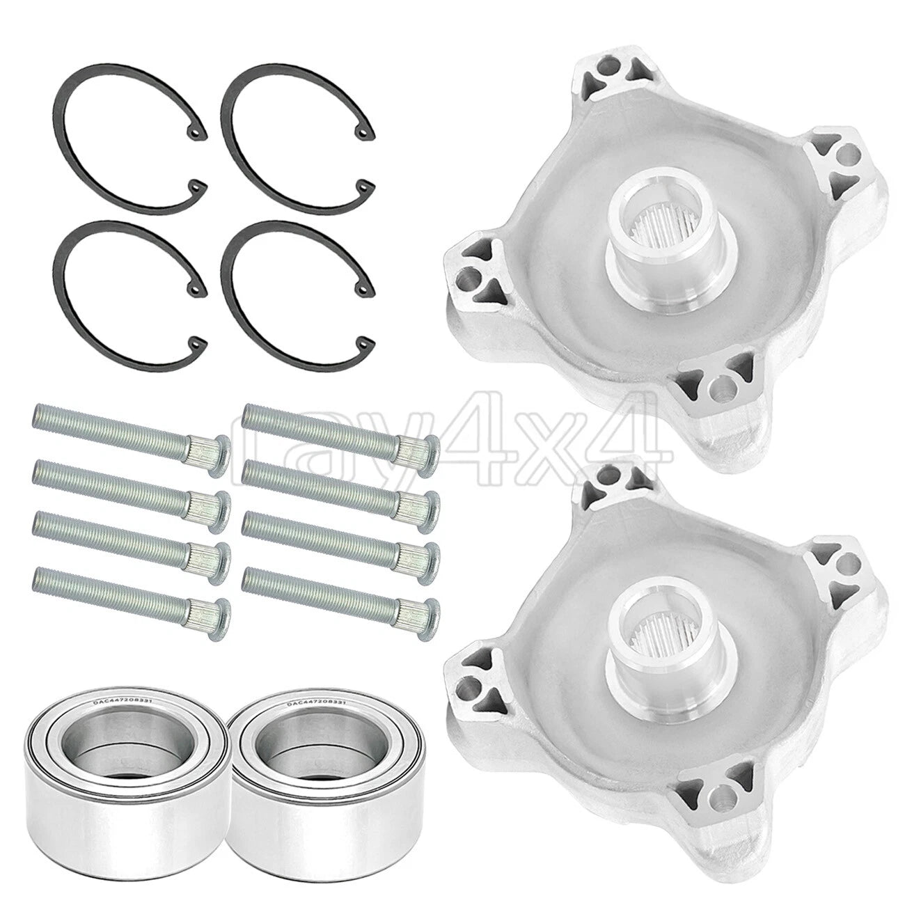 Front Wheel Hubs & Bearings & Studs for Polaris RZR 570 800 RZR S 800 (2008–2014)