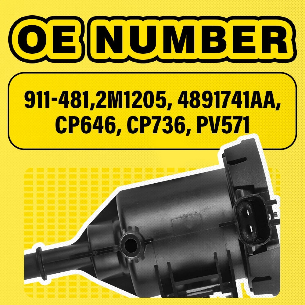 Vapor Canister Purge Valve for Dodge Grand Caravan, Jeep Compass (2007–2019)