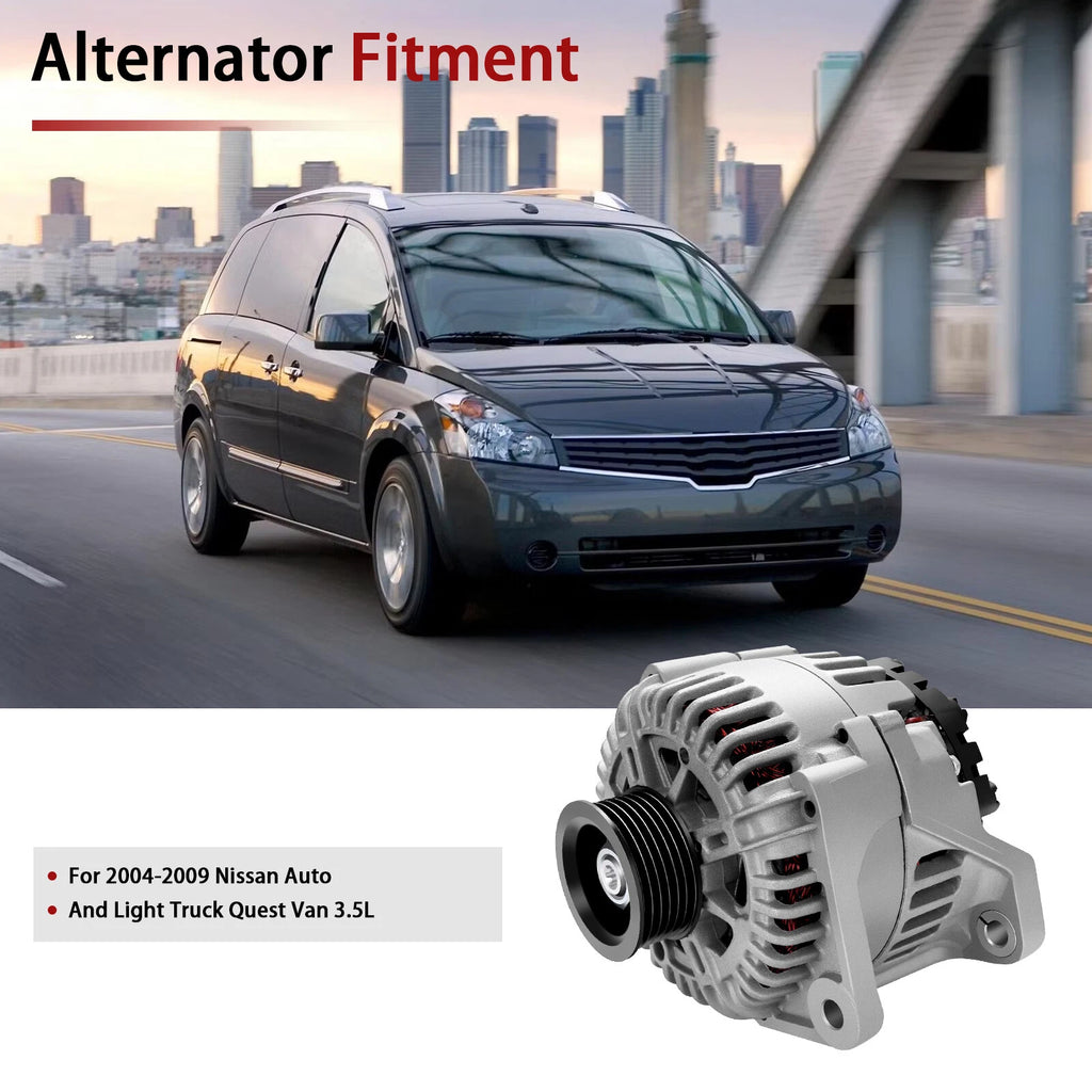 Alternator for Nissan Quest (2005-2009) 3.5L V6 145Amp