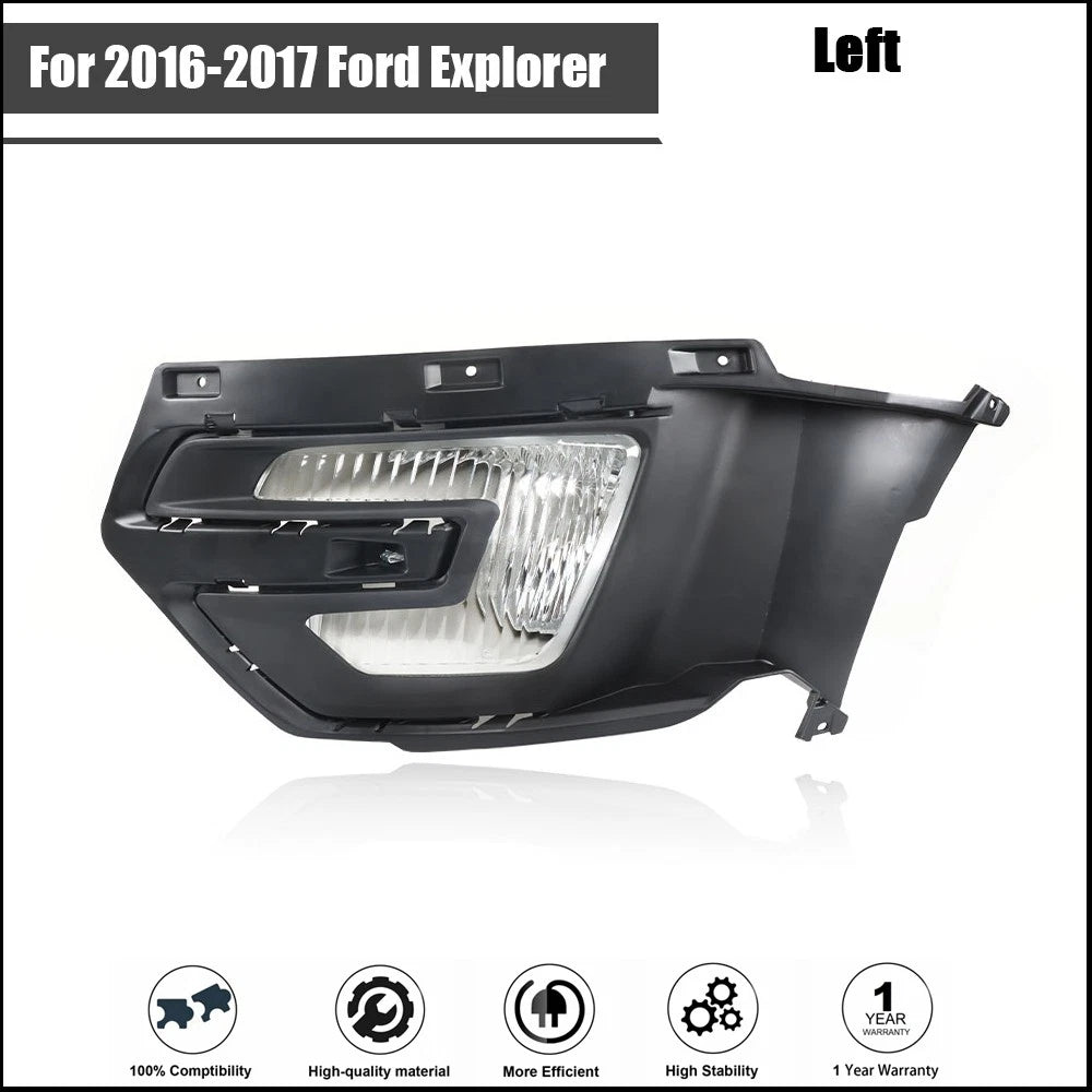 Front Fog Driving Light with Bezel for Ford Explorer (2016–2017)