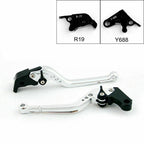 Long Brake Clutch Levers for Yamaha YZF 1000 R1 (2009–2014) Silver T9