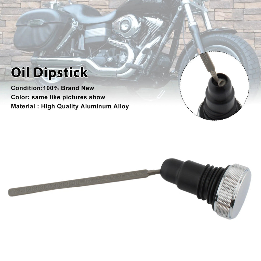 Oil Dipstick Tank Cap Plug for Harley FXD Dyna (2006–2017) 0710-0153