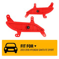 2X Red Rear Bumper Reflector Trim LH+RH for Hyundai Santa Fe Sport (2013–2016)