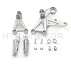 Silver Front Foot Pegs Footrest Bracket Mount for Honda CBR1000RR (2008–2015)