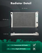 Replacement Aluminum Radiator for Chevrolet S10 Blazer (1983–1994)