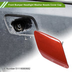 Front Right Washer Nozzle Cover Cap No. 51118060682 for BMW 428i (2014–2016) Red