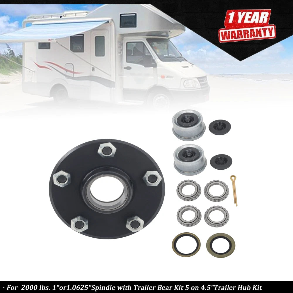 Trailer Bearing Kit for 2000 lbs Spindle (1" or 1.0625")