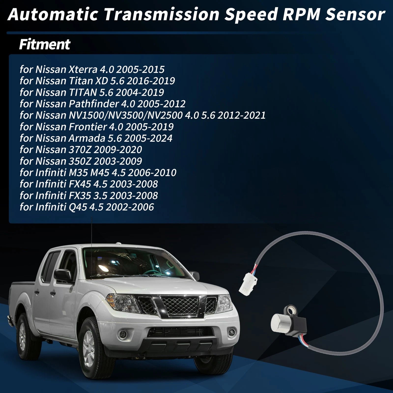 Auto Transmission Speed RPM Sensor No.319351XJ0A for Nissan Xterra (2005–2015)