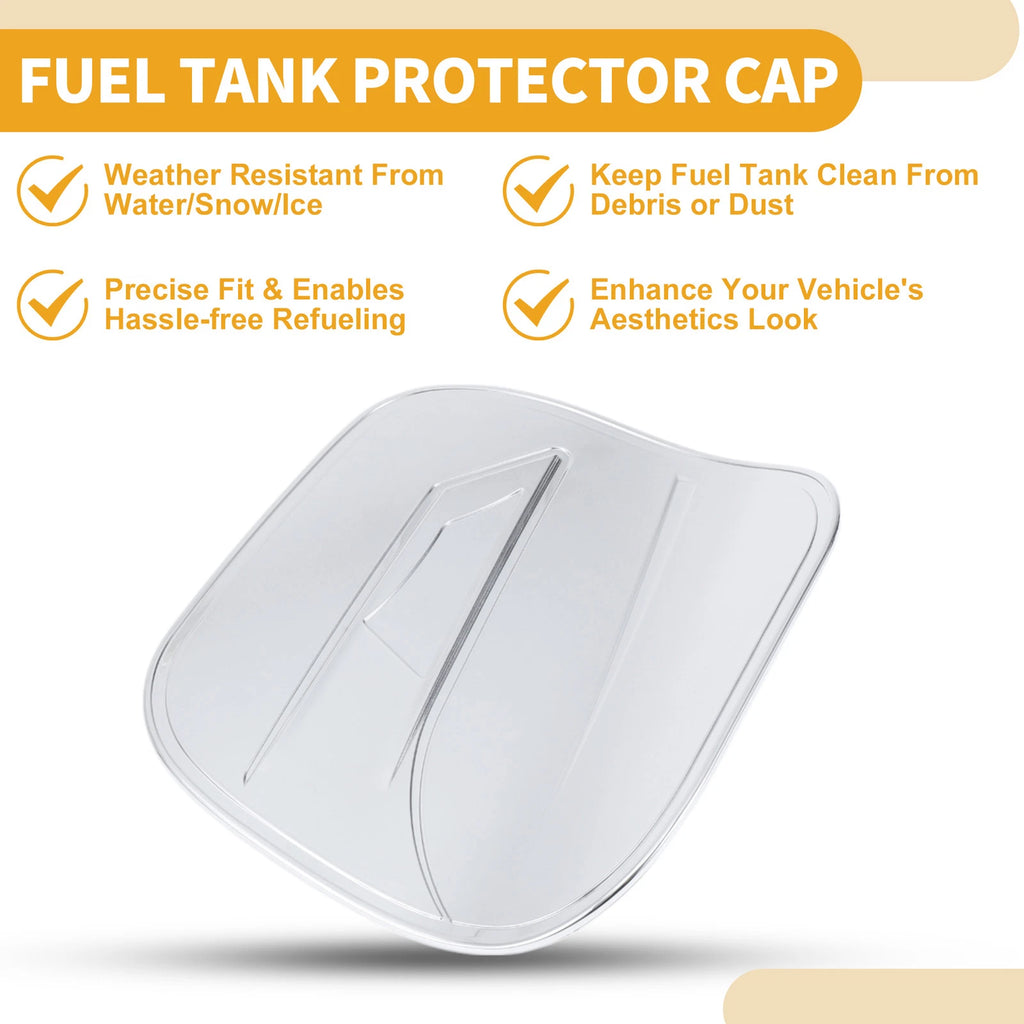 Fuel Tank Door Cap for Toyota CHR (2018–2025) Chrome Silver Tone