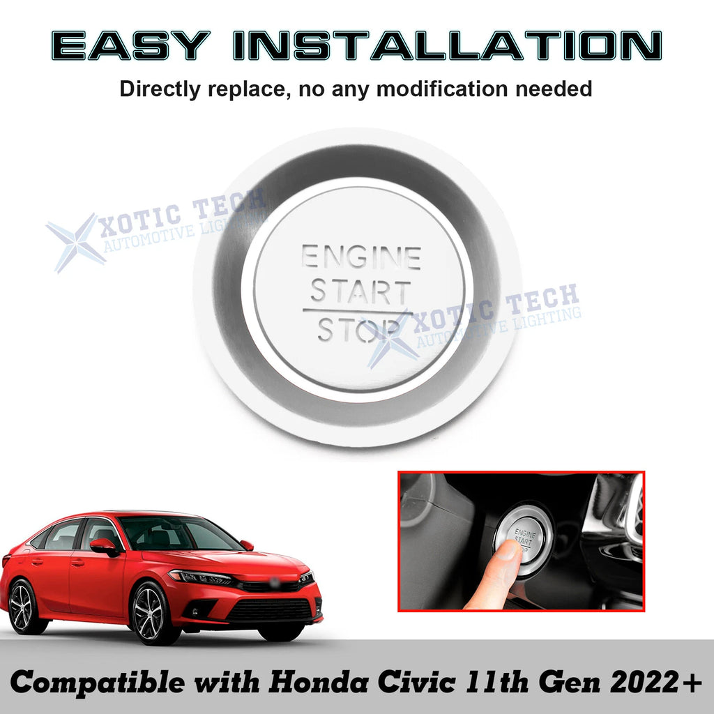 Engine Start/Stop Push Button Molding Trim for Honda Civic (2022-2024)