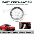 Engine Start/Stop Push Button Molding Trim for Honda Civic (2022-2024)