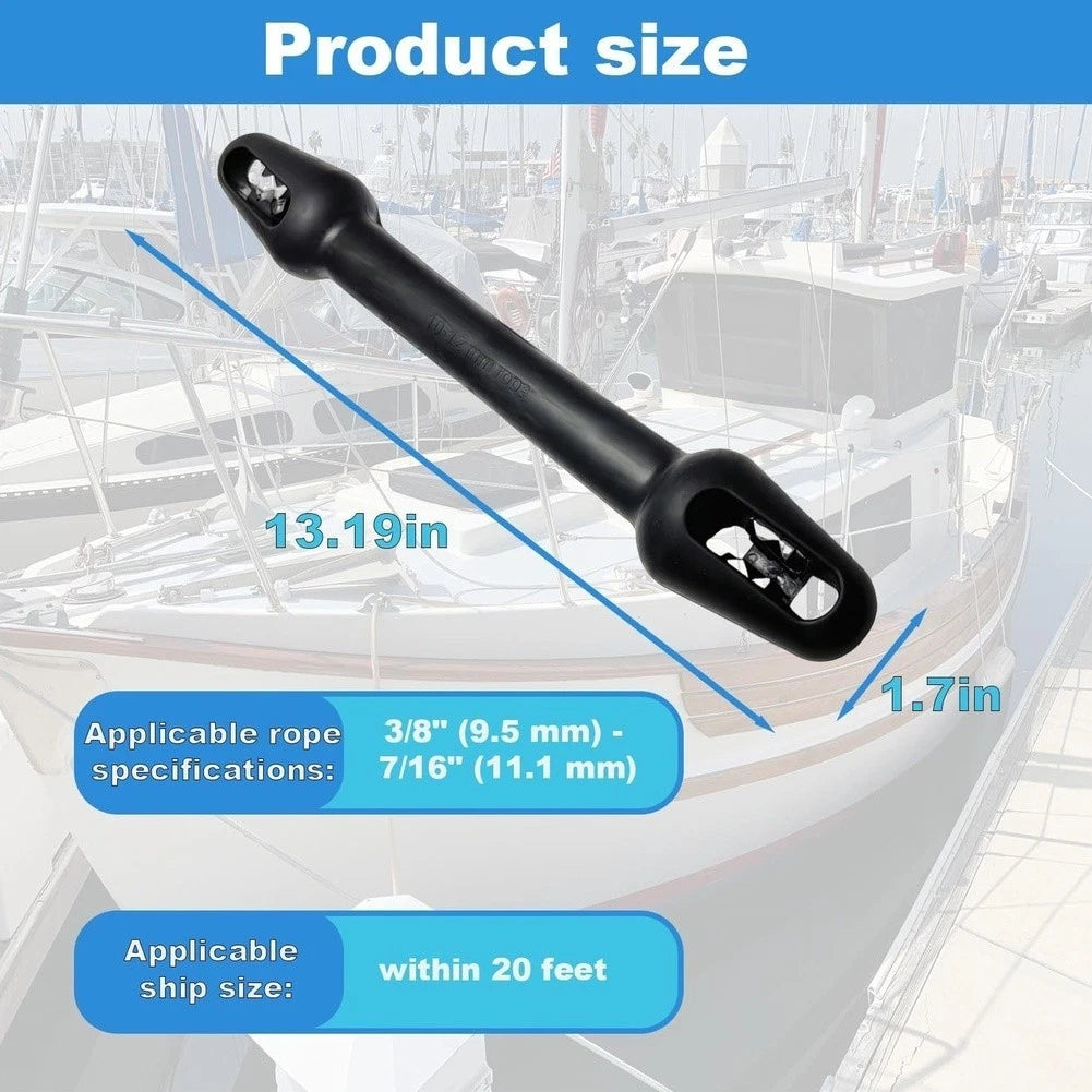 Rubber Snubber Shock Absorber for Yacht Docking (10-12mm Rope)