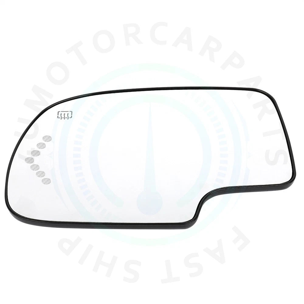 Heated Front Driver Side Mirror Glass with Turn Signal for Chevy GMC Cadillac (2003–2007)