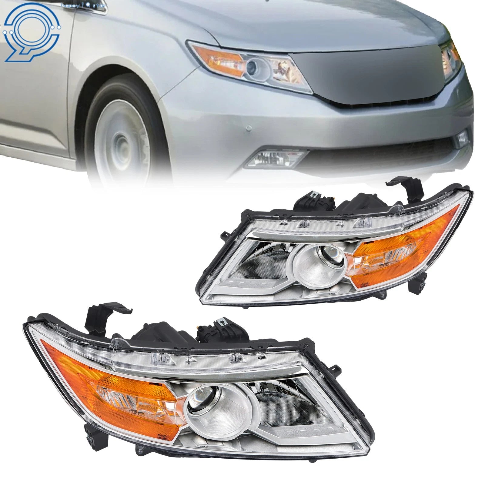 HID Headlights for Honda Odyssey (2011–2013) Left + Right
