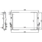 Replacement Plastic Aluminum Radiator for Ford Ranger PX (2011–2018)