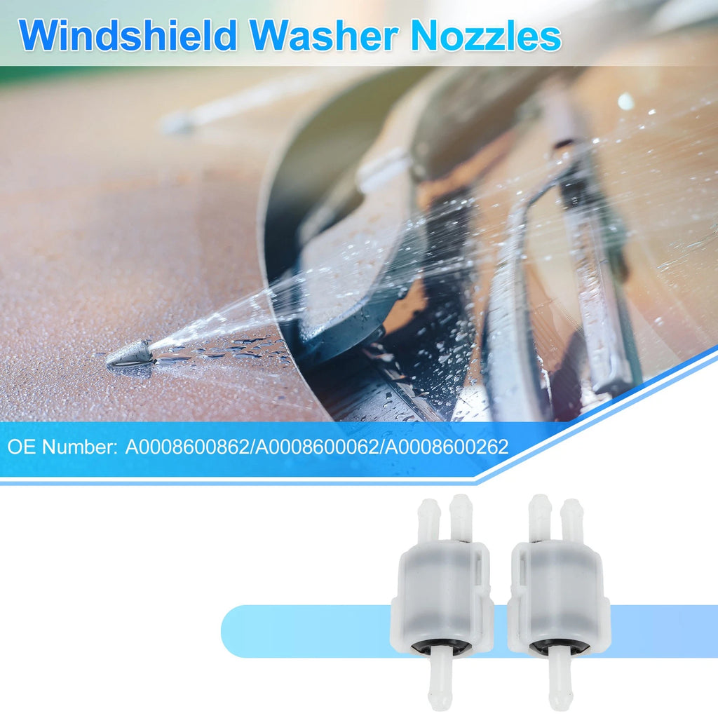 Set of 2 Windshield Washer Nozzles for Mercedes-Benz 123 (1976–1987) No.A0008600862
