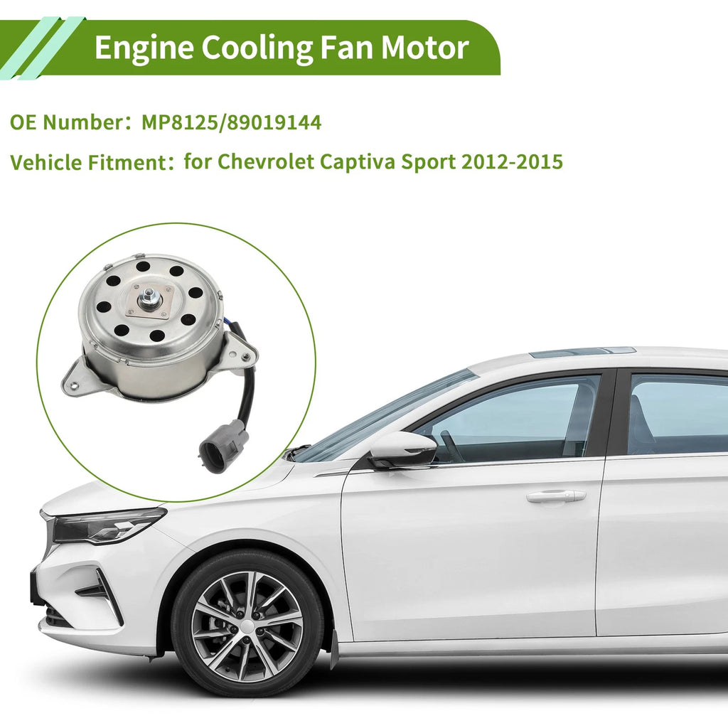 Radiator Fan Motor for Chevrolet Captiva Sport (2012–2015) MP8125/89019144