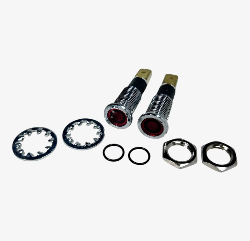 2X LED Red Indicator Panel Light for Marine Applications