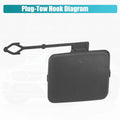 Rear Left Bumper Tow Hook Cover for BMW X5 (2007-2010)