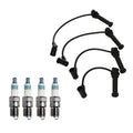 Denso 7mm Wire Set & 4 Iridium Spark Plugs for Ford Mazda 2.3 L4