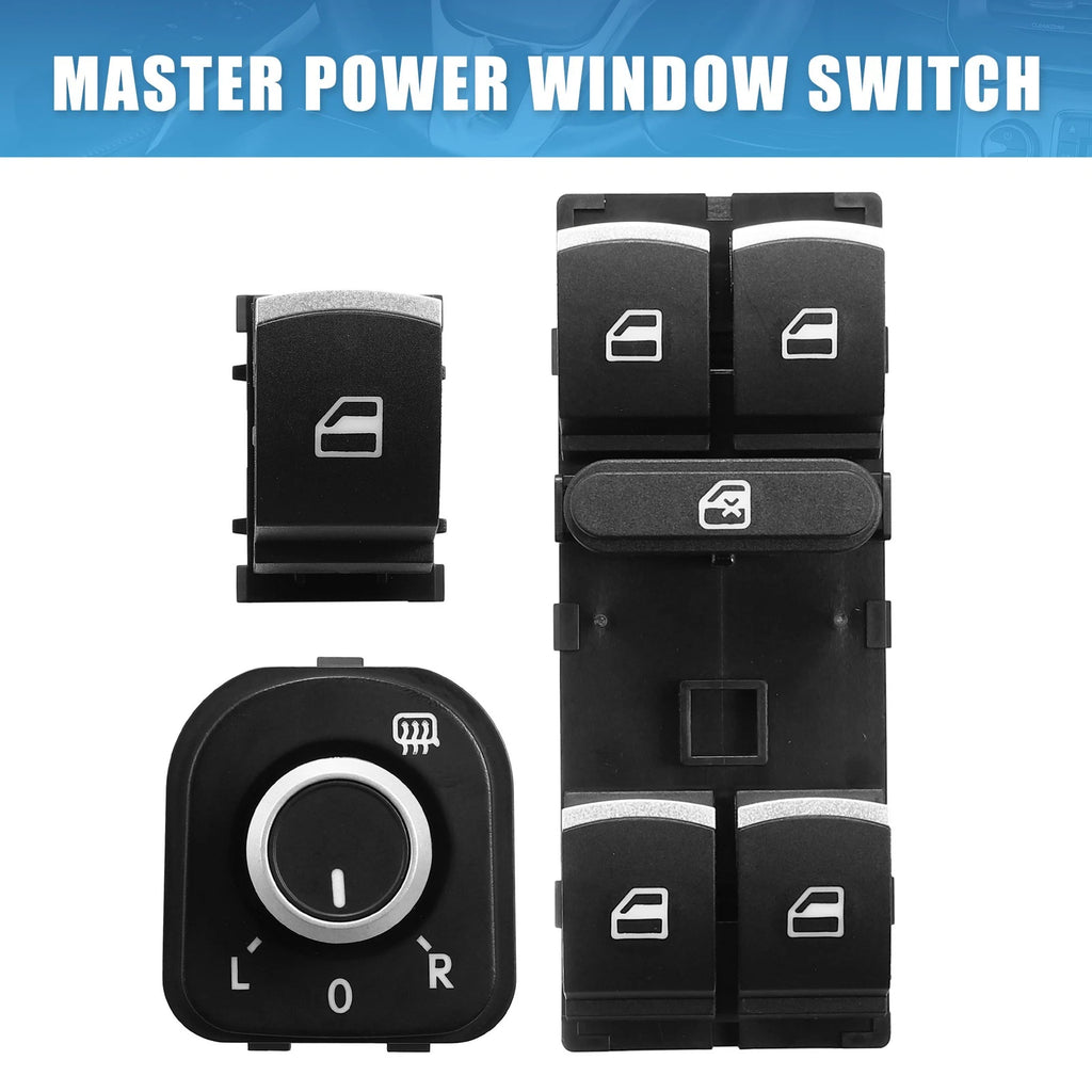 Set of 1 Master Power Window Switch for Volkswagen CC (2009–2017) 5ND959565B