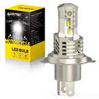 AUXITO H4 9003 Fanless LED Bulb for Motorcycle Headlight (US EXV)