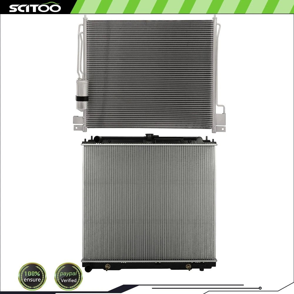 Radiator and A/C Condenser Kit for Nissan Frontier (2005–2017)